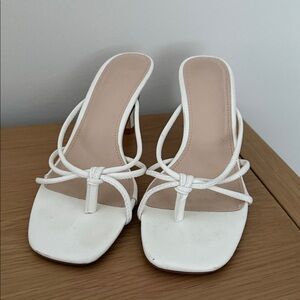 White Strappy Heels